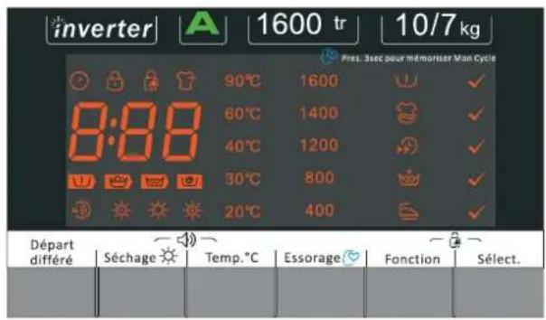 THOMSON THWD161070WH - PANNEAU DE CONTROLLE - 7