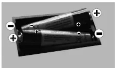 OK ODL 50541FDIB - De batterijen in de afstandsbediening plaatsen - 1