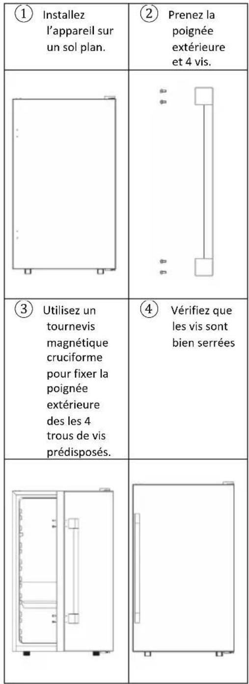 CANDY CWC 150 EU - POIGNEE EXTERIEURE - 1