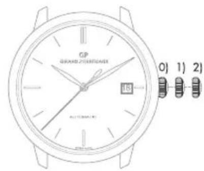 Girard-Perregaux Laureato 810153200132A - Corona de tres posiciones - 2