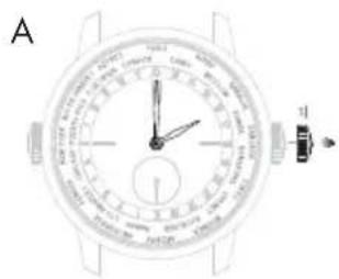 Girard-Perregaux Laureato 810153200132A - Second fuseau horsaire (heure locale) - 5