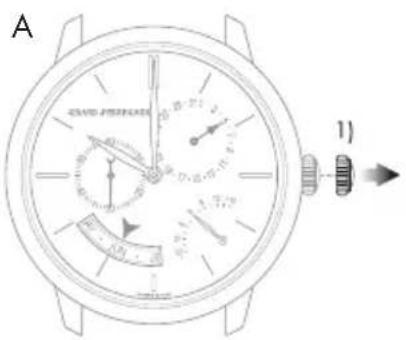 Girard-Perregaux Laureato 810153200132A - Datum und Monat - 1