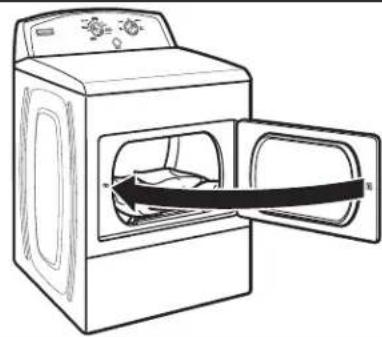 MAYTAG MEDP575GW - Load the dryer - 1