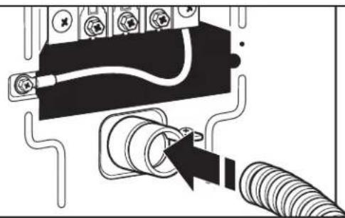 MAYTAG MEDB955FW - Attach direct wire cable to strain relief - 1