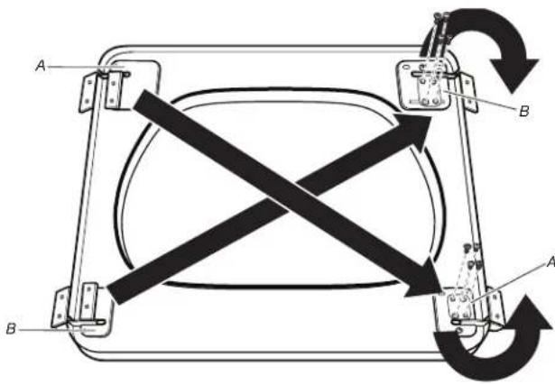 MAYTAG MEDB955FW - REINSTALL HINGES ON DOOR - 1