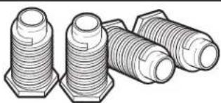 MAYTAG MEDB955FW - Screw in leveling legs - 1