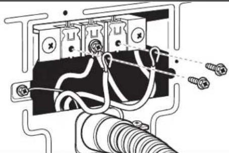 MAYTAG MEDB955FW - Connect ground wire - 2