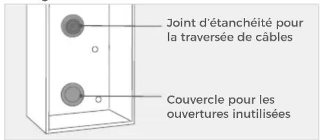 DoorBird D21DKH - FIXATION DU BOITIER DE MONTAGE ARRIÈRE - 2
