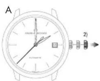 Girard-Perregaux Laureato 80189D52A63252A - position crown - 3