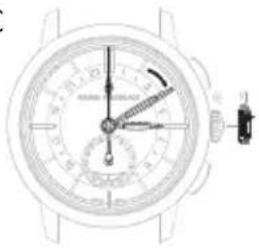 Girard-Perregaux Laureato 80189D11A431CB6A - Second time zone (local time) - 1