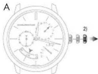 Girard-Perregaux Laureato 80189D11A431CB6A - Hour and minute - 1