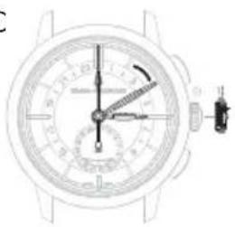 Girard-Perregaux Laureato 80189D11A431CB6A - Second fuseau horaire (heure locale) - 1