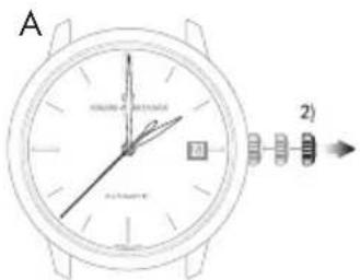 Girard-Perregaux Laureato 80189D11A431CB6A - position crown - 3