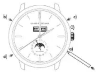 Girard-Perregaux Laureato 80189D11A431CB6A - Phases de lune - 1