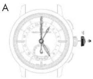 Girard-Perregaux Laureato 80189D11A131CB6A - Ora e minuto di riferimento ('home time') - 1