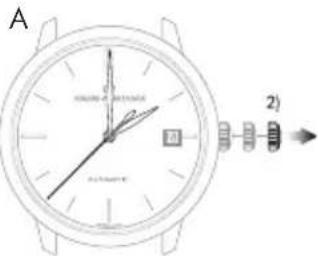 Girard-Perregaux Laureato 80189D11A131CB6A - Трехпозиционная головка - 3