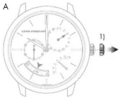 Girard-Perregaux Laureato 80189D11A131CB6A - Дата и месяц - 1