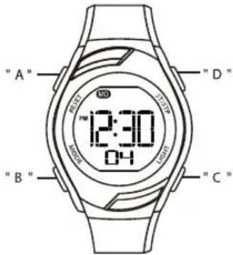 Calypso K5738 Digital - BUTTONS MODE SELECTION - 1