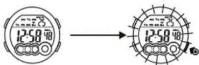 Calypso K5692 Digital - HOW TO USE EL LIGHT - 2