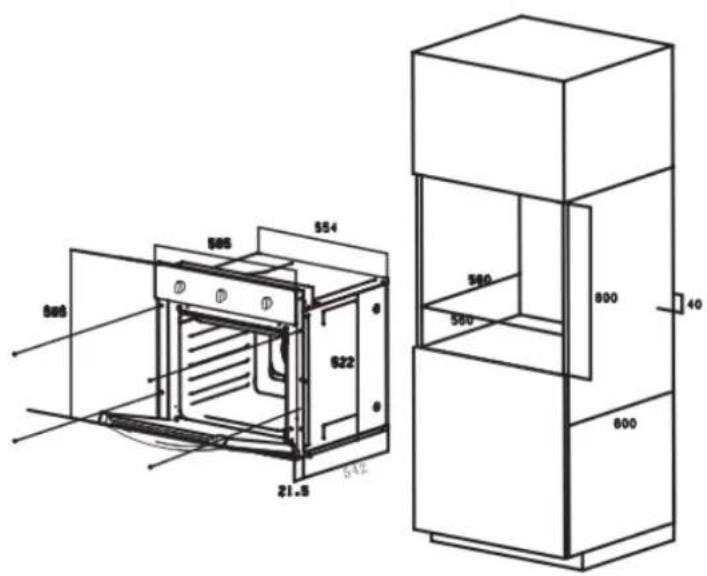 Limit LIOS60B - Installeren van de oven - 1