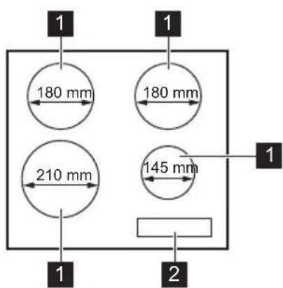Leonard LAI6001F - Description de la table de cuisson - 1