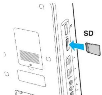 SONY Vaio VGCJS1E - Insertion d'une carte mémoire SD - 1