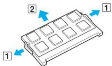 SONY Vaio VGCJS1E - Retrait ou ajout d'un module de mémoire - 2