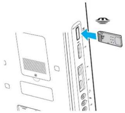 SONY Vaio VGCJS1E - Insertion d'un support Memory Stick - 1