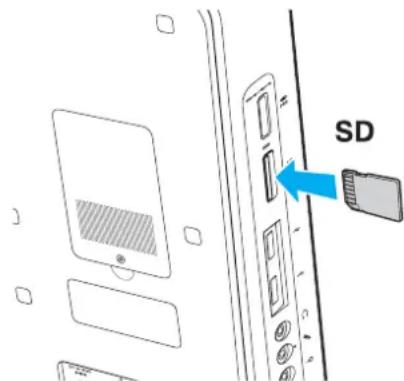 SONY Vaio VGCJS4EF - Pour insérer une carte memoire SD - 1