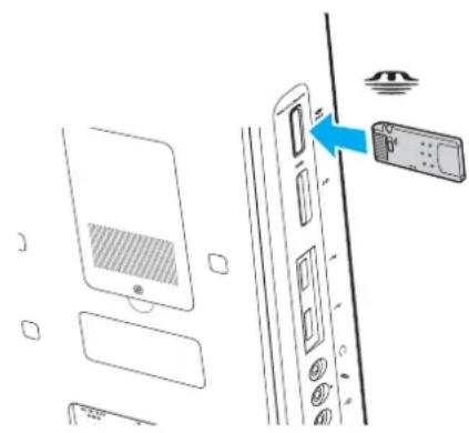 SONY Vaio VGCJS4EF - Insertion et retrait d'un support « Memory Stick » - 2