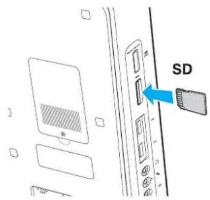 SONY Vaio VGCJS2E - Insertion d'une carte mémoire SD - 1