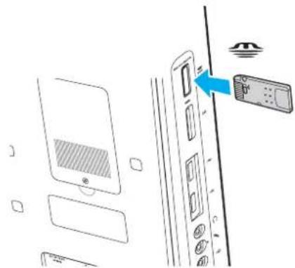 SONY Vaio VGCJS2E - Insertion d'un support Memory Stick - 1