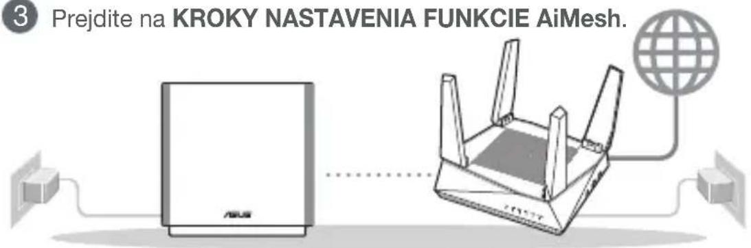 ASUS ZenWiFi AC CT8 - Príprava na nastavenie samostatného smerovača - 2
