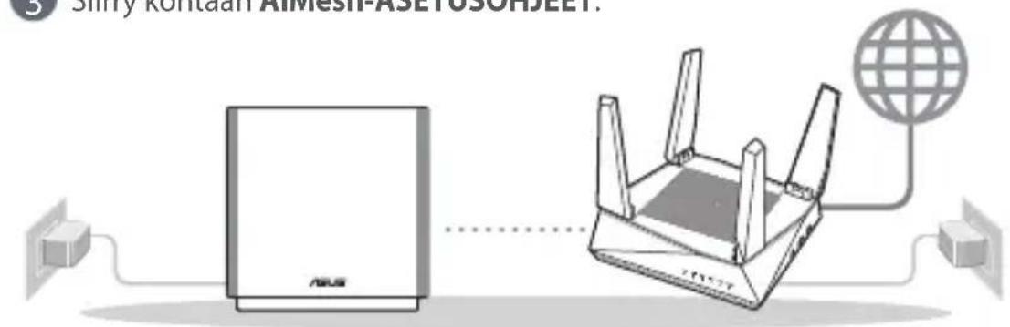 ASUS ZenWiFi AC CT8 - AiMesh WiFi -järjestelmän asetuksen valmistelu - 1