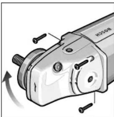 BOSCH GWS 21230 JHV Professional - Girar aCESSA do aparelho - 1