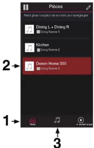 DENON Home 350 - Sélection d'une pièce/enceinte - 1