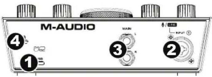 M-AUDIO AIR 192|Vocal Studio Pro - Rear Panel - 1