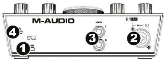 M-AUDIO AIR 192|4 - Rückseite - 1