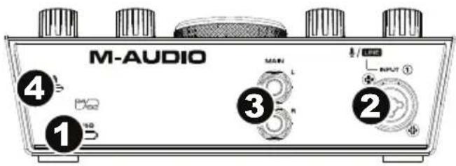 M-AUDIO AIR 192|4 - Paneltrasero - 1