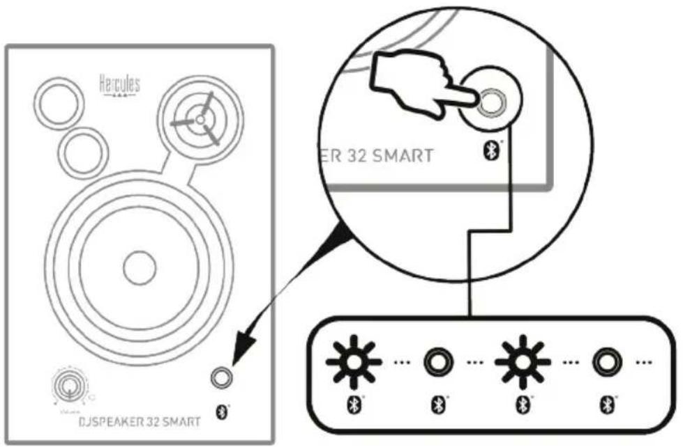 HERCULES DJSpeaker 32 Smart - Ligar o primeiro dispositovo - 1