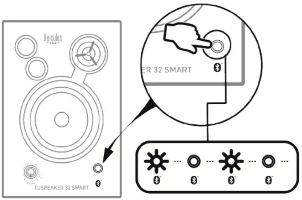HERCULES DJSpeaker 32 Smart - Connecting a first device - 1