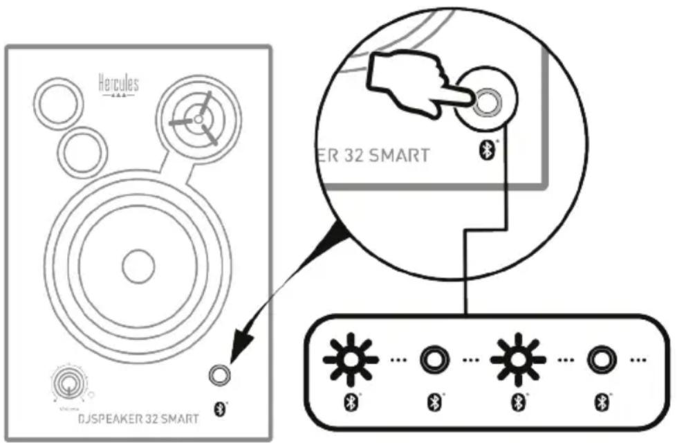 HERCULES DJSpeaker 32 Smart - Conexión de un primer dispositivo - 1