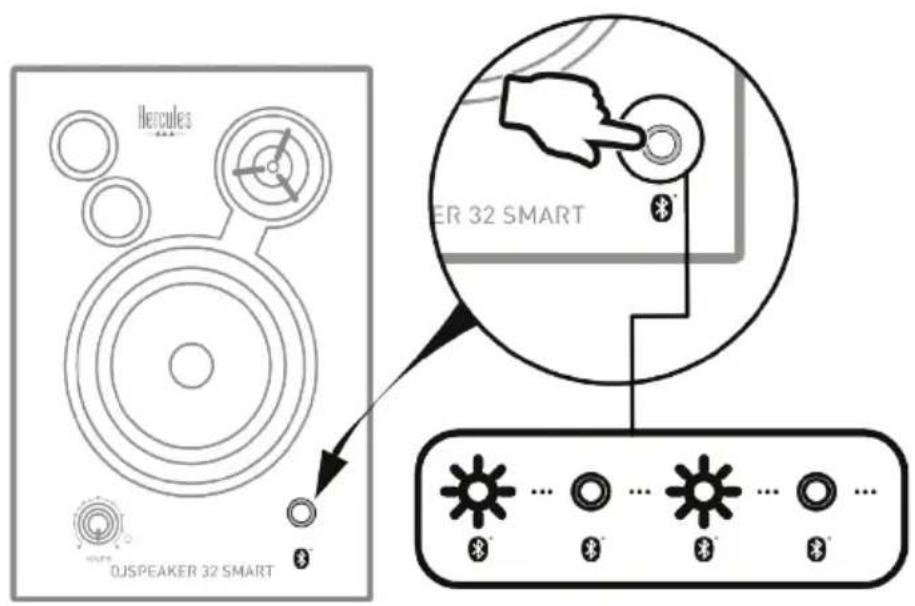 HERCULES DJSpeaker 32 Smart - Podlaczanie pierwszego urzadzenia - 1