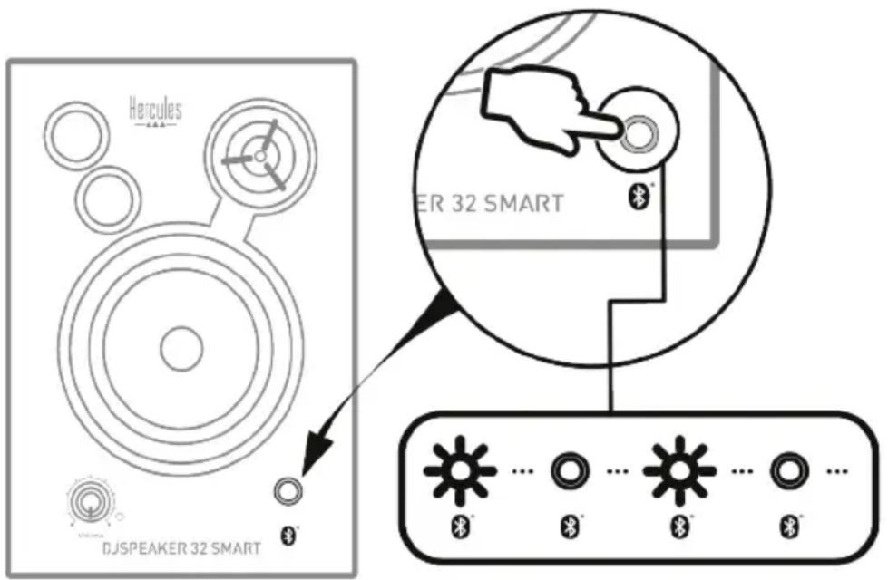 HERCULES DJSpeaker 32 Smart - Connexion d'un premier apparéil - 1