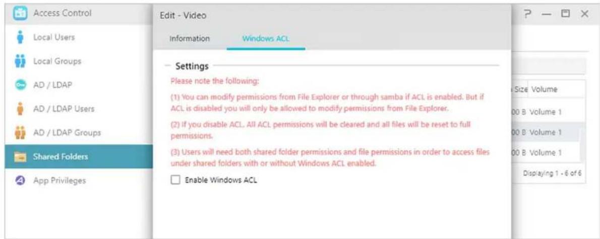Asustor AS6210T - Windows ACL: - 1