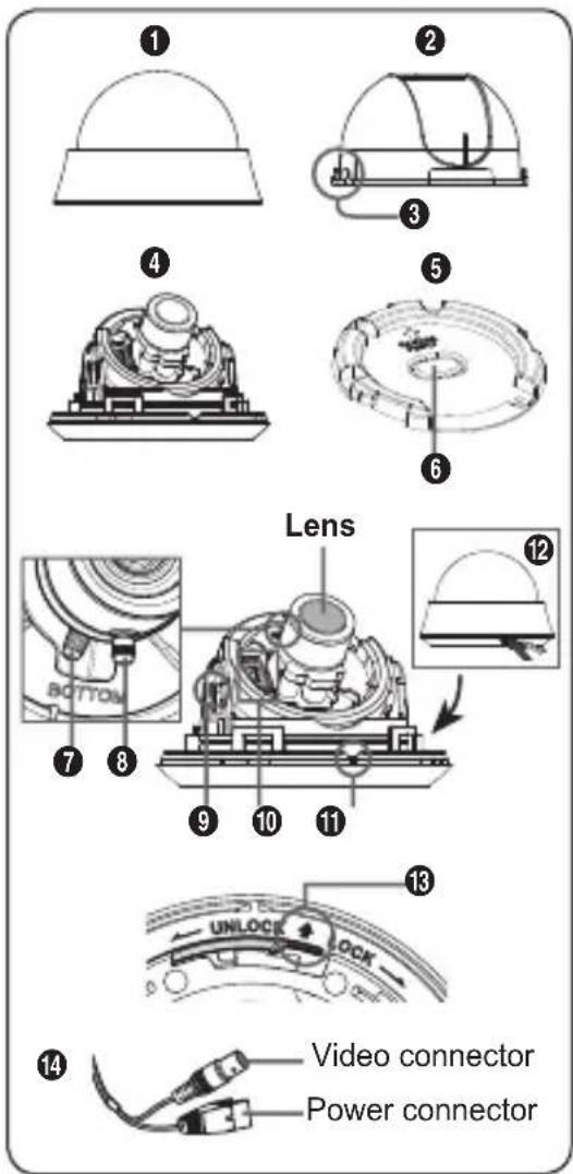 SAMSUNG SCCB5353P - Components of your camera - 1