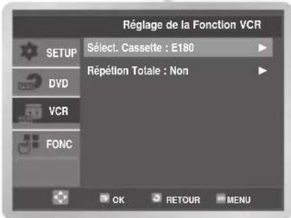 SAMSUNG DVDV6600K - Sélectionnez le type de cassette - 1