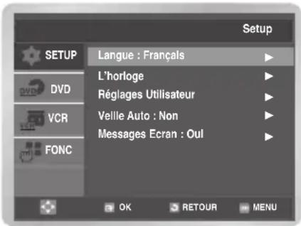 SAMSUNG DVDV6600K - Réglez la date et l'heure - 1