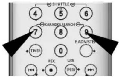 SAMSUNG DVDV6600K - Fonction RECHERCHE KARAOKE (magnétoscope) - 1