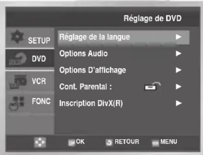 SAMSUNG DVDV6600K - Configuration des options audio - 1